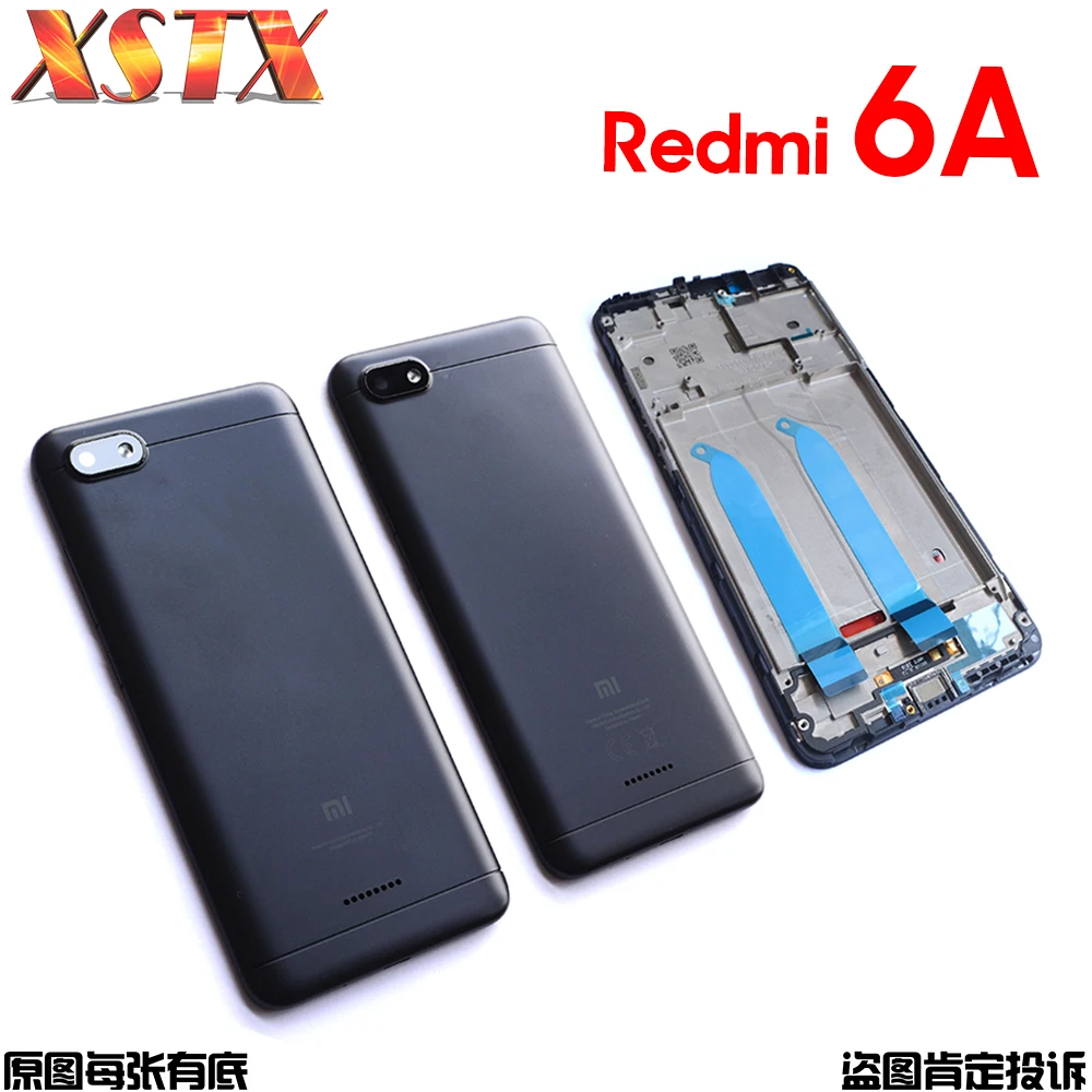 Задняя крышка аккумулятора для Xiaomi Redmi 6A замена корпуса задней двери запасные
