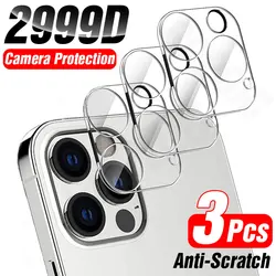 3Pcs Full Cover Camera Lens Protector on For iPhone 12 Pro Max Mini Tempered Glass For iPhone 11 Pro Max Xs XR Camera Protector