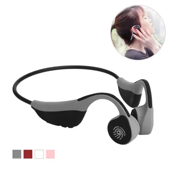 

Bluetooth 5.0 Wireless Headset Bone Conduction Earphones Ear Hook Sports Waterproof Headphones with Mic Handsfree for Most Phone