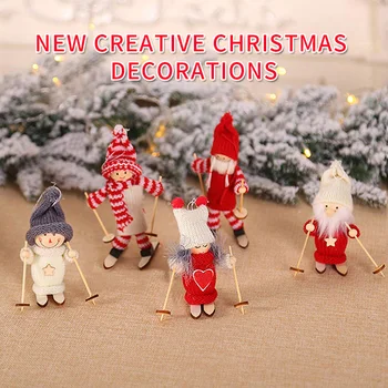 

Christmas Decorations for Home Pendants Navidad Christmas Tree Ornaments Hanging Doll Craft Decor Supplier Kids Gift