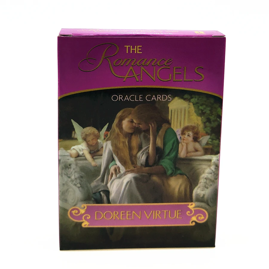 Romance Angels Oracle Cards английская карточная игра для чтения, настольная игра, единороги, Ленорман, Oracle Cards, колода Для Таро для личного использования - Цвет: Romance Angels