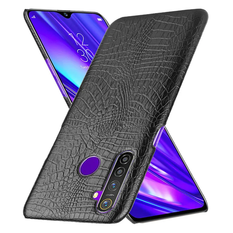 Роскошные кожаные чехлы для Oppo Realme 5 3 Pro A9 2020 задняя крышка со змеиным принтом под