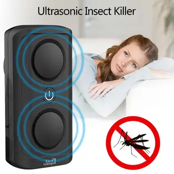 

Ultrasonic Electronic Pest Repeller Control Rodent Mouse Insect Mosquitoes 12 Band Cross Automatic Scanning Repellent
