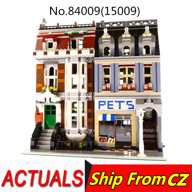 

KING 84009 15009 Pet Shop Creator building blocks compatible LEGOESD 10218 Self-Locking Bricks Christmas Gift