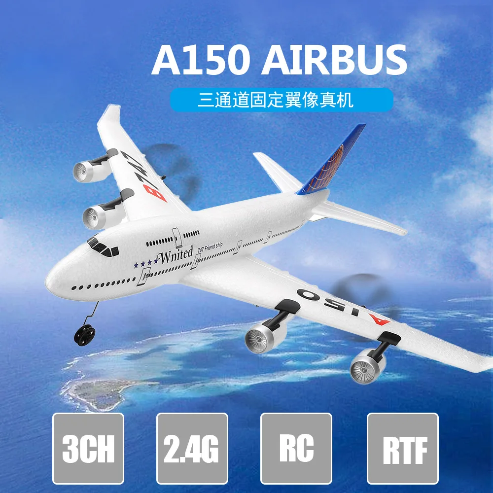 

Weili XK A150 Boeing B747 Remote Control Glider Fixed-Wing Handset Models Model Airplane Training Machine