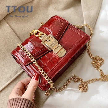 

Women Fashion Bags Stone Pattern Solid Color Crossbody Bags For Women Evening Party Bags MINI Chain Shoulder Female Handbags