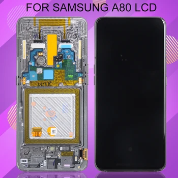 

Catteny 6.7inch A90 LCD For Samsung Galaxy A80 Lcd Display With Touch Screen Digitizer Assembly A805 A905 Display With Frame