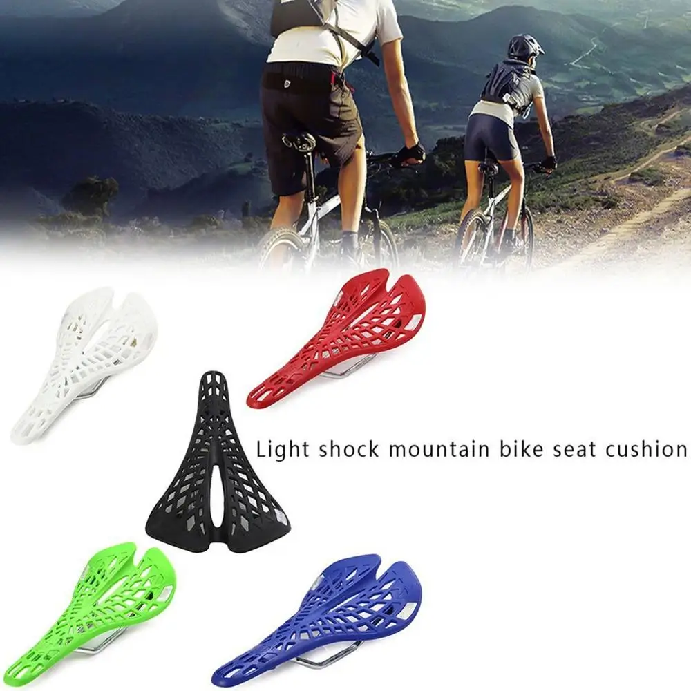 Super Light Bicycle Saddle Ultralight Shock Absorption Hollow Breathable Mountain Road Bike Saddle Seat Bicycle Cushion