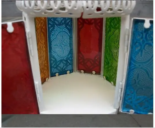 Европейский Марокко Средиземноморский стиль лампа с защитой от ветра древний замок железные подсвечники свадебные украшения подарки