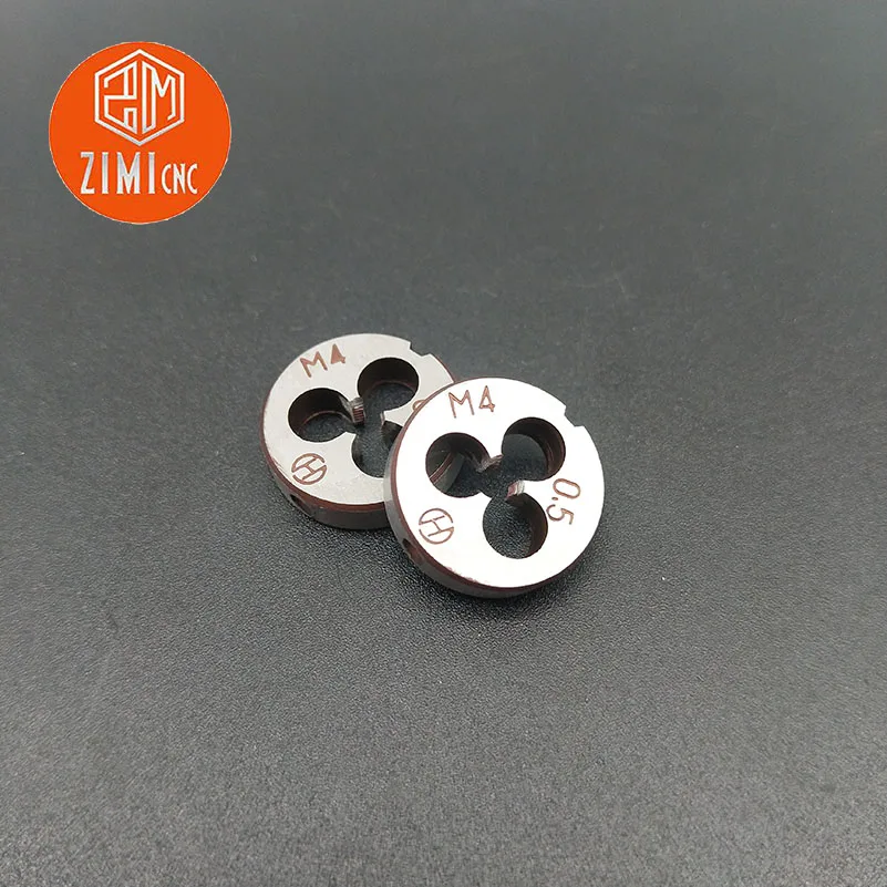 

1-10pcs M4*0.5mm standard metric right hand thread processing circular M4×0.5mm die hand tool die machining CNC lathe