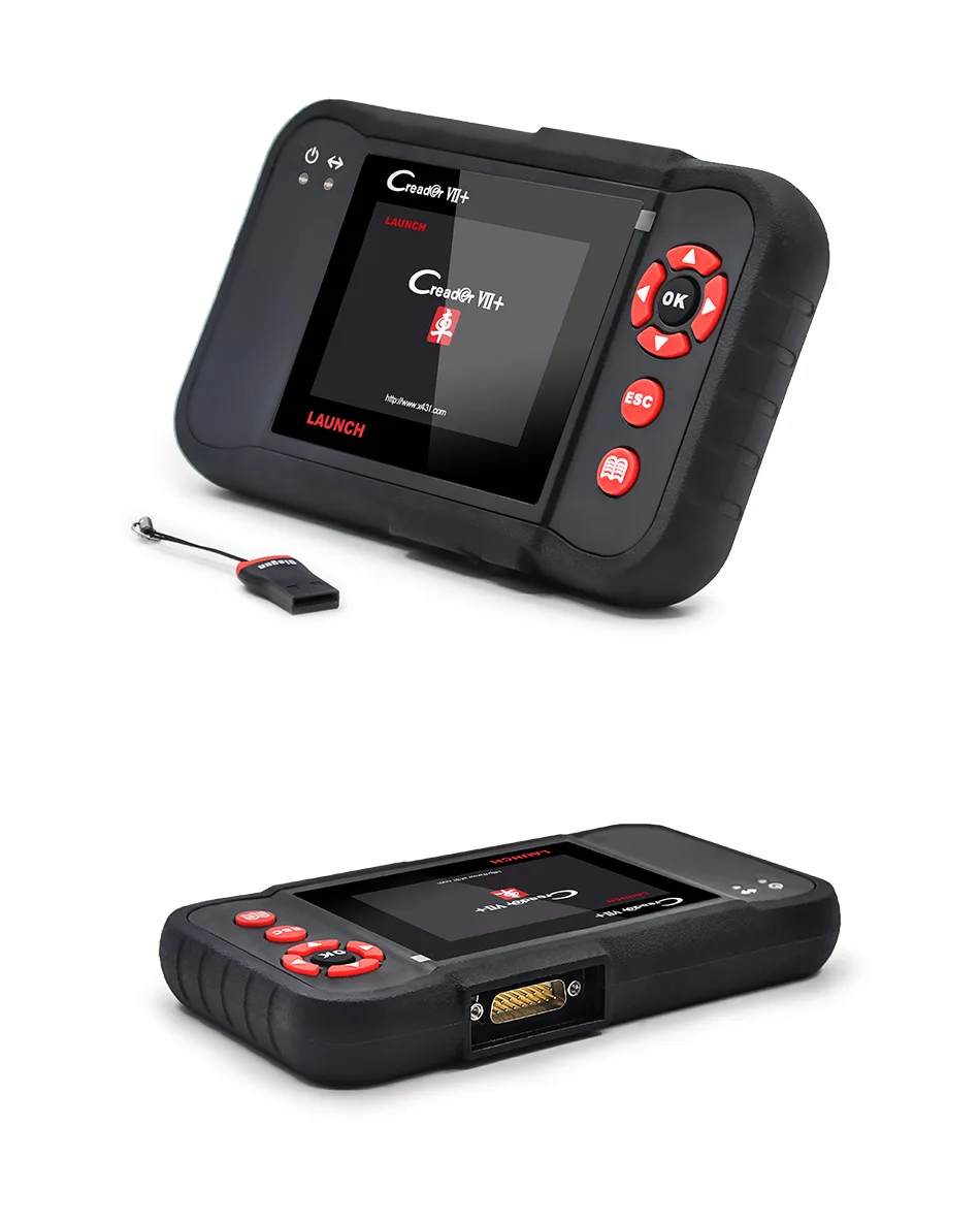 LAUNCH X431 Creader VII Plus VII+ OBD2 автомобильный сканер многоязычная Бортовая Система диагностики 2 ODB2 сканер такой же, как CRP123