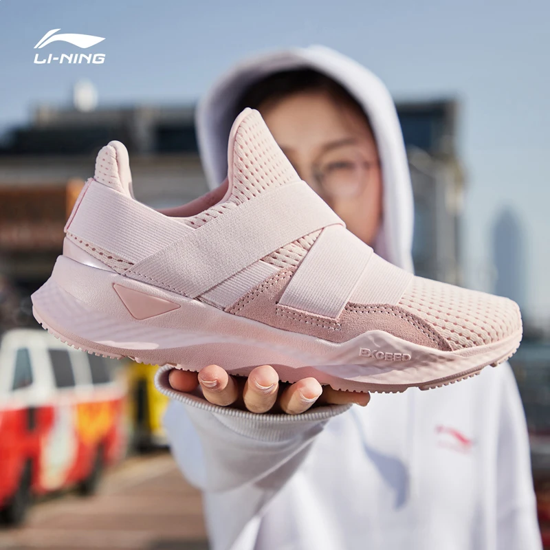 Распродажа) Li-Ning/Женская обувь EXD PRO FT, стиль жизни, Классическая подкладка, облачная подушка, спортивная обувь, кроссовки для отдыха, AGCP016 YXB273