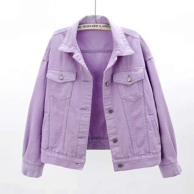 Candy Color Cotton Jacket Women Spring 