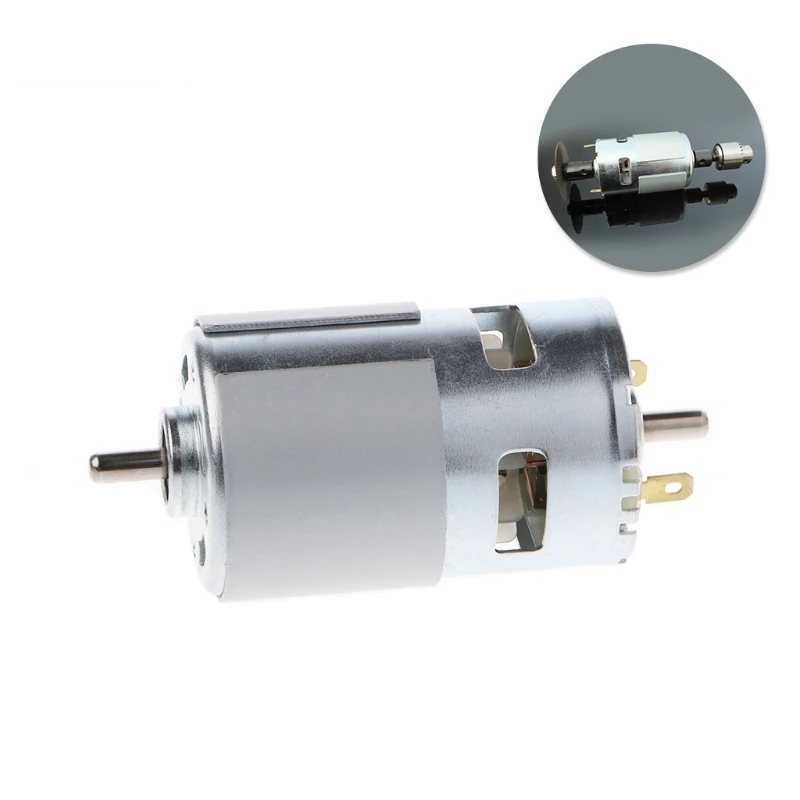 

775 DC 12V-24V 3500-9000RPM Motor Ball Bearing Large Torque High Power Low Noise Y1QB