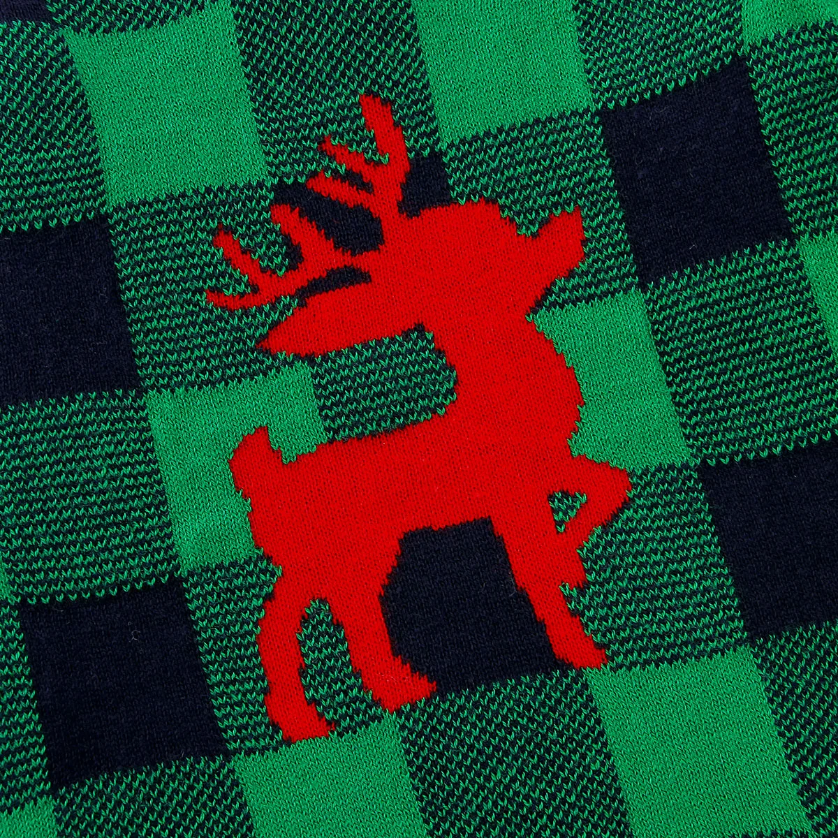 Рождественская Одежда для новорожденных мальчиков и девочек красный/зеленый/бежевый клетчатый Песочник Комбинезон хлопковый