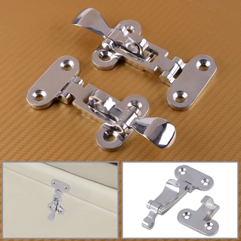 

CITALL 2Pcs Stainless Steel Anti-Rattle Deck Hinge Locker Latch Hatch Fastener fit for Boats Yachts RV Deck Cabin Hardware