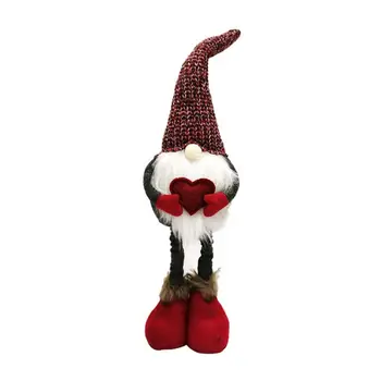 

Christmas Handmade Swedish Gnome Doll Ornaments Extendable Standing Figurine Toy H58C