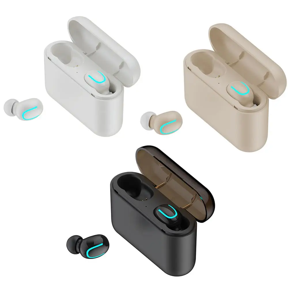HBQ-Q32 U тип одиночный двойной Bluetooth наушники мини беспроводная стерео гарнитура с микрофоном