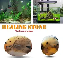 Натуральные водные растения агат натуральный минеральный Декор целебная полированная кварц призрак камень кристалл пейзаж чернила живопись