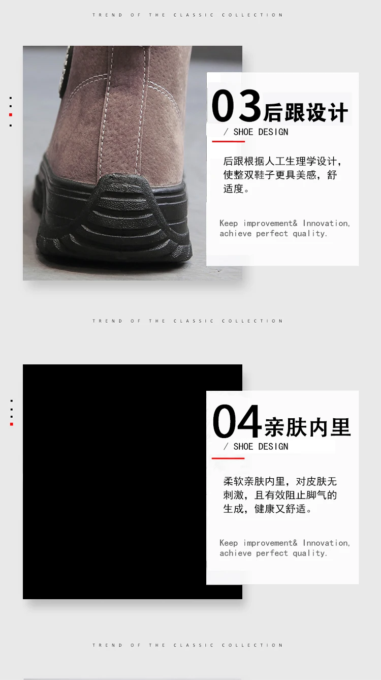 Weideng/Теплые повседневные ботильоны из искусственной кожи; мужская обувь на плоской подошве со шнуровкой; Мужская зимняя обувь для отдыха на платформе; не скользкий мягкий комбинированный Материал