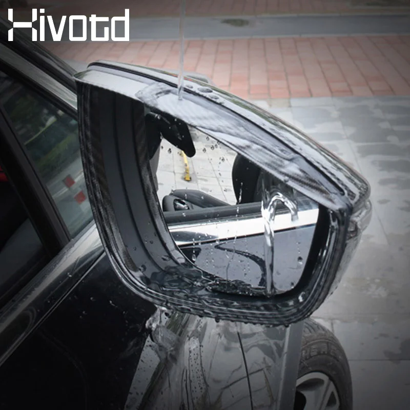 

Hivotd For Haval F7 2019 2020 Car Accessories Rearview Mirror Rain Eyebrow Carbon Fiber Rainproof Visor Shade External Parts