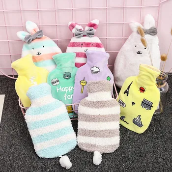 

Plush Hot Water Bottle Water Injection Explosion-proof Irrigation Mini Cute Hand Warmer Female Warm Belly Student Warm Water Bag