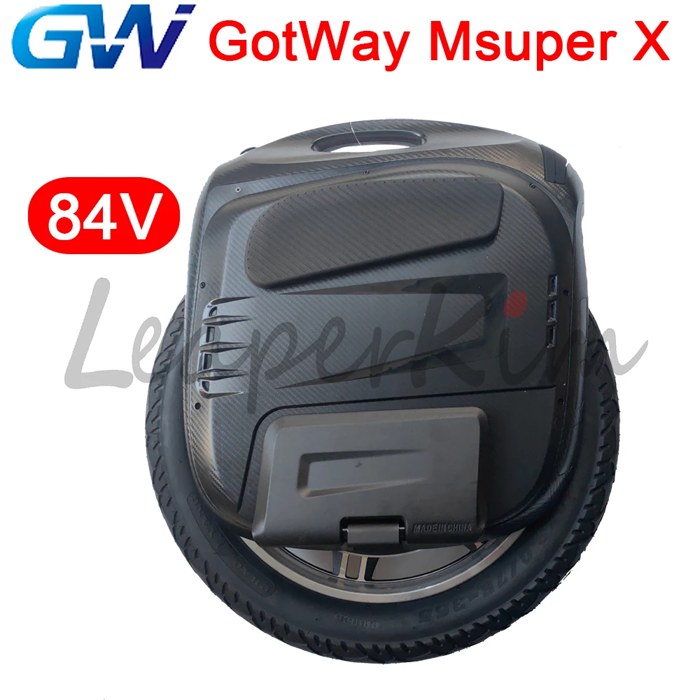 Полный черный GotWay Msuper X 84V 1600wh 19 дюймов EUC 18*3,0 внедорожные шины с длинным сроком службы Msuper x MSX - Цвет: 84V 0wh