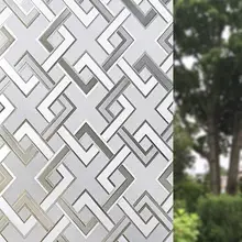 Голографическая стеклянная наклейка ромбовидный узор оконная пленка м Декоративная Пленка Конфиденциальности 3D без клея статическая самоклеящаяся наклейка