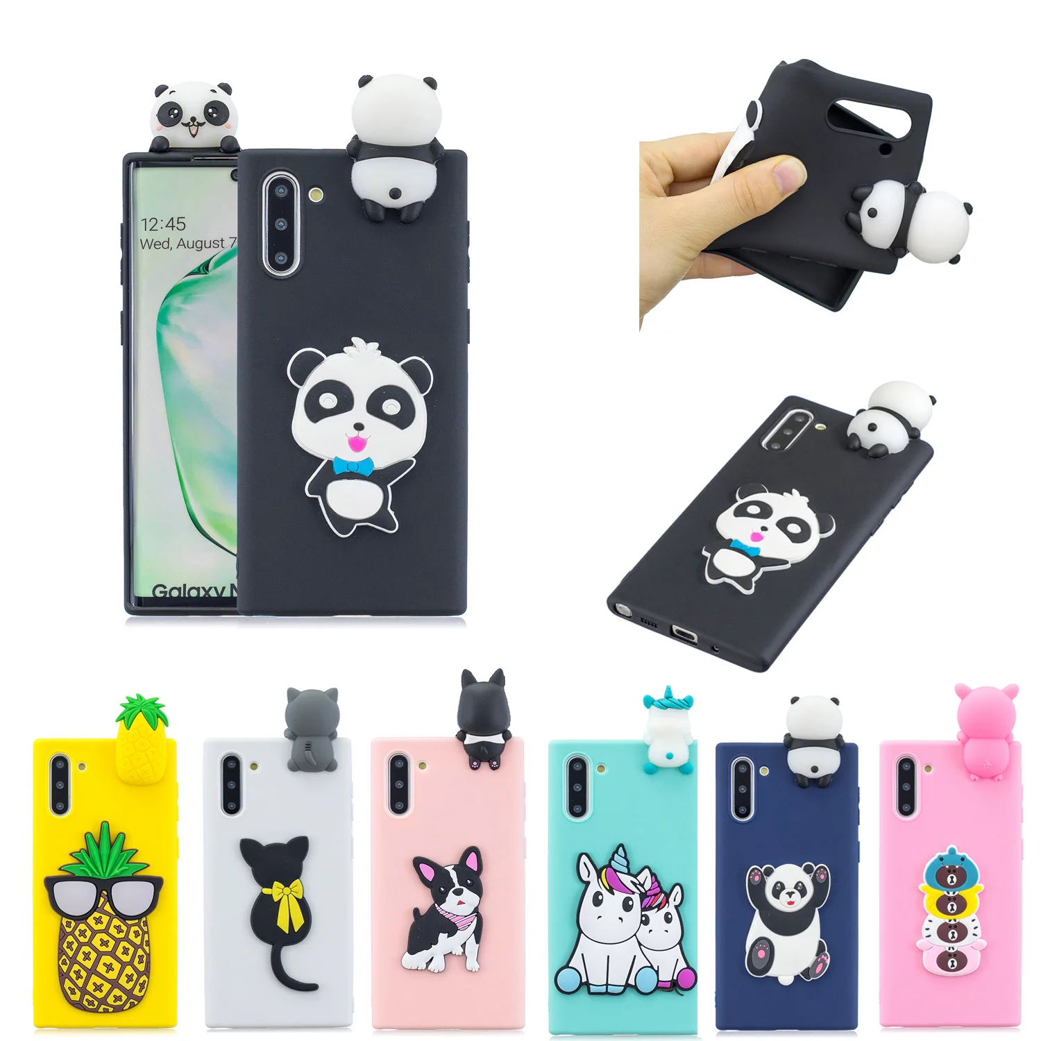 Чехол для xiaomi A1 A2 F1 redmi 7A 8A K20 note 7 6 iPad pro 6a 5 5a 8T 9T 10 9SE 9 милый 3d мультфильм панда щенок
