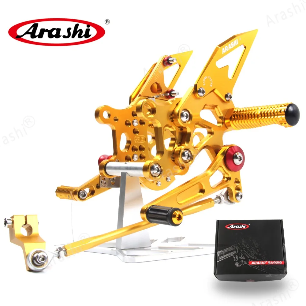 Arashi для APRILIA RSV4 R 2009 2010 2011 2012 CNC Регулируемые подножки для ног Rider Rearset RSV4 завод 2009-2012 1 комплект