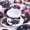 Anime Demon Slayer Kimetsu No Yaiba Kamado Tanjirou Cosplay Prop Pin broche Kamado Nezuko insignias broche de botón Pins ► Foto 2/5