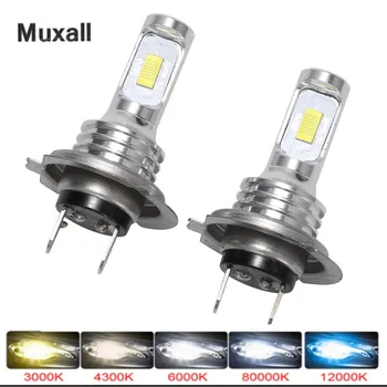 

Muxall LED CSP Mini H7 LED Lamps For Cars Headlight Bulbs H4 led H8 H11 Fog Light HB3 9005 HB4 Ice Blue 8000K 3000K Auto 12V