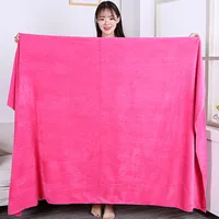 100X200cmSuper thick Microfiber Bath Towels – Super Absorbent, Soft, Fast Drying and Oversized Bath Lines Multip  Grey towel 2