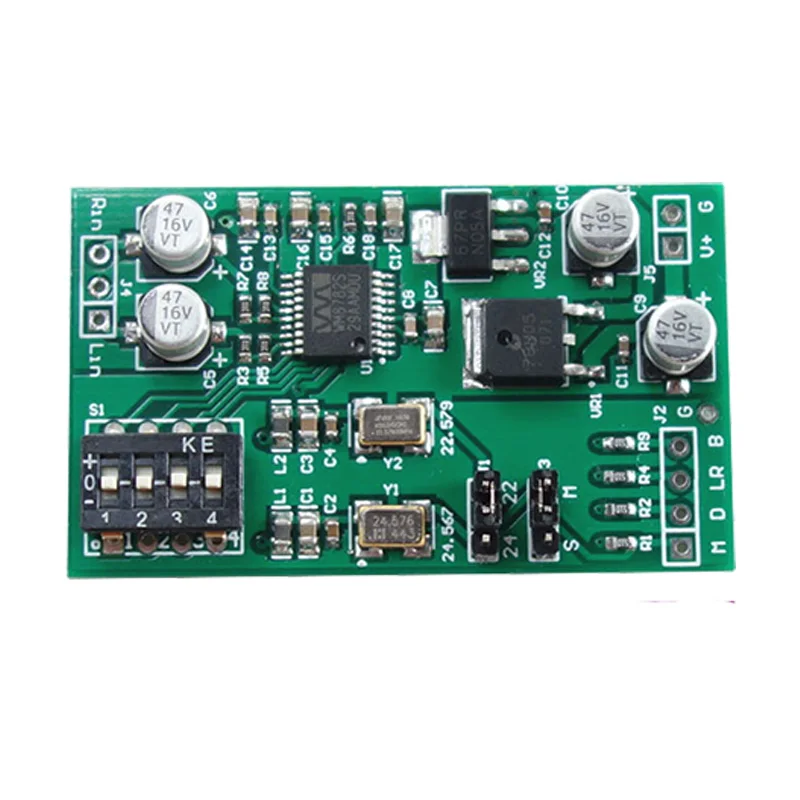 Dual-channel 24-bit ADC data acquisition card AUX analog audio to I2S left and right aligned digital output module | Электроника