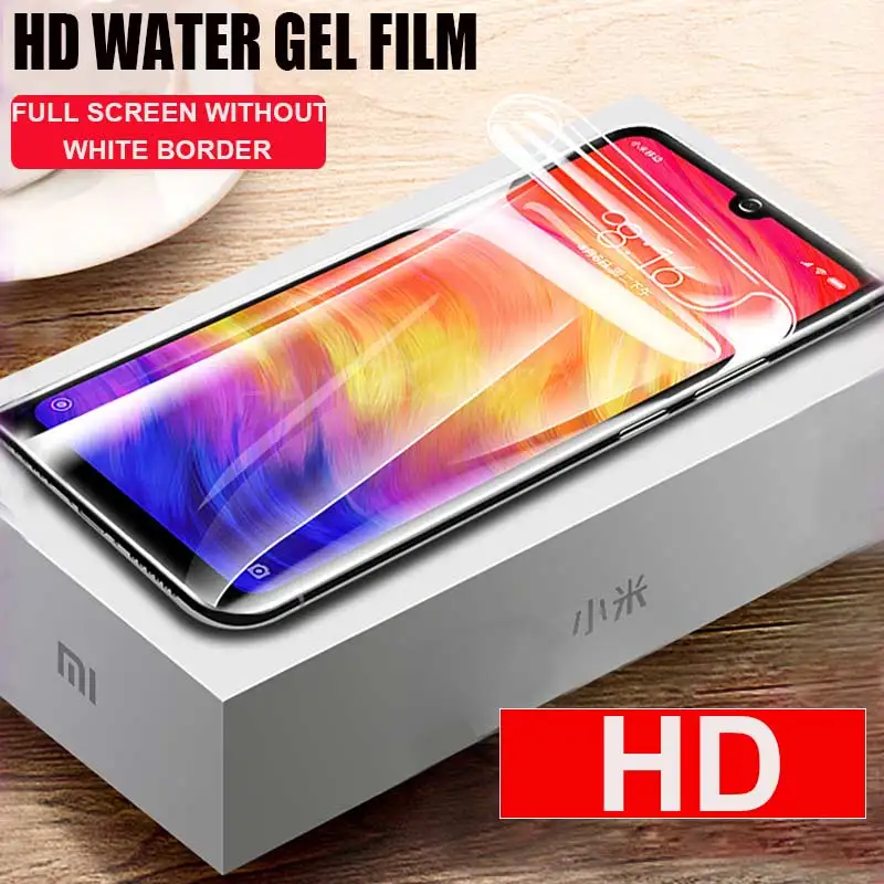 3 шт. 10D гидрогель пленка для Xiaomi Redmi Note 7 8 6 K20 Pro Экран на весь экран 6a мягкая