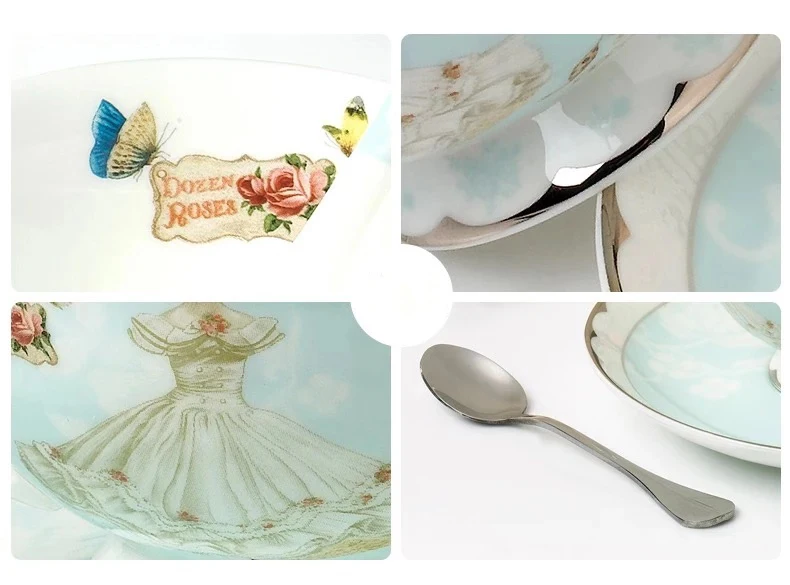Комплект для кофе Luxruy Bone China Европейский комплект чая британский фарфоровый