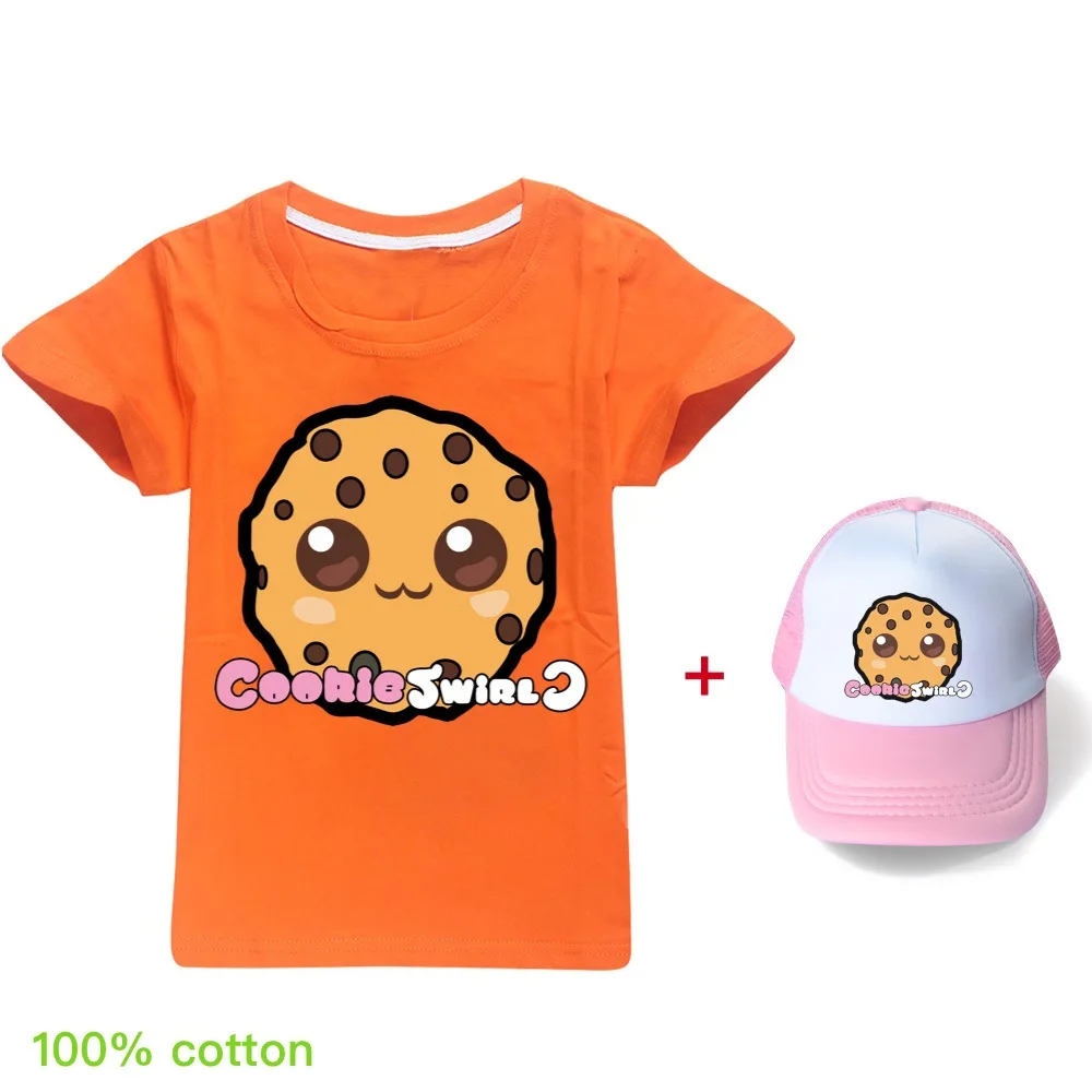 COOKIE SWIRL C Fashion Summer Children's Tops and Hats Kids Short-sleeved T-shirts for Boys and Girls O Neck Tees Girls Shirts army t shirt T-Shirts