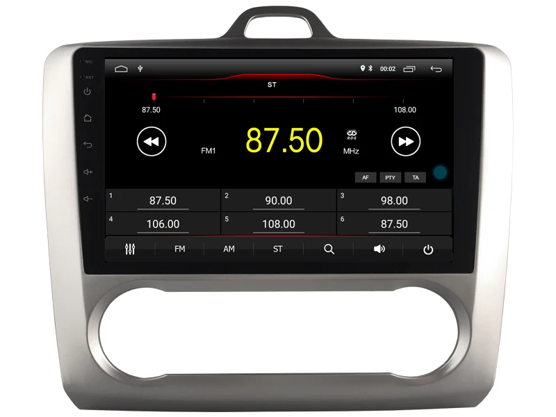 Автомобильный мультимедийный плеер 9 дюймов ips экран монитор gps магнитофон Bluetooth Android 9,0 для Chevrolet FOCUS 2005-11 на авто аудио