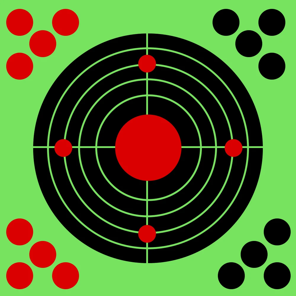 

100/50/10pcs Shooting Target Sticker 8 inch Reactive Splatter Paper Shooting Practice Tool Self-Adhesive Label Hunting Targets