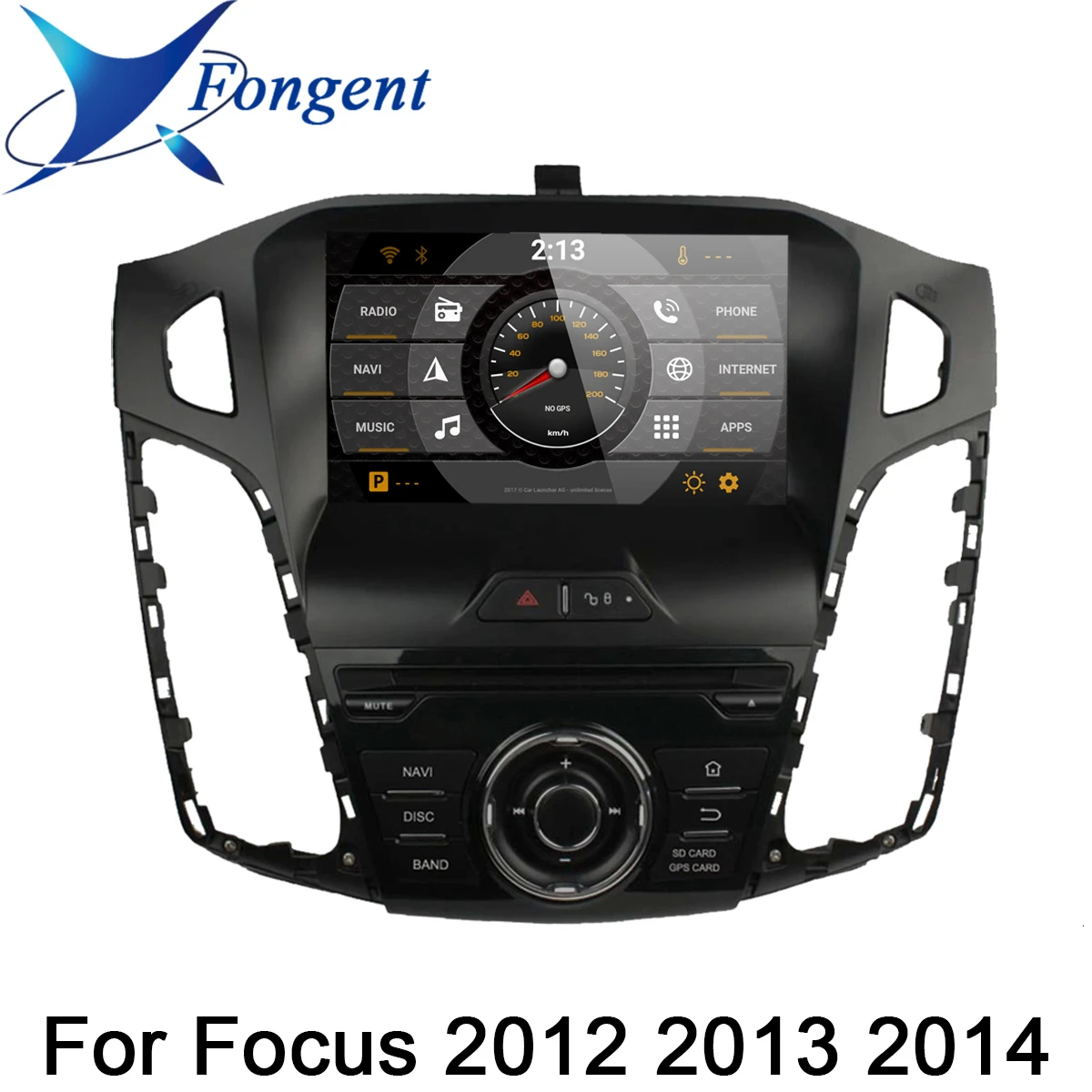 9" Android Car Multimedia For Focus 2012 2013 Vehicle Radio DVD GPS Navigator PX6 RK3399 Hexa-core DSP - Цвет: focus 2012-2014