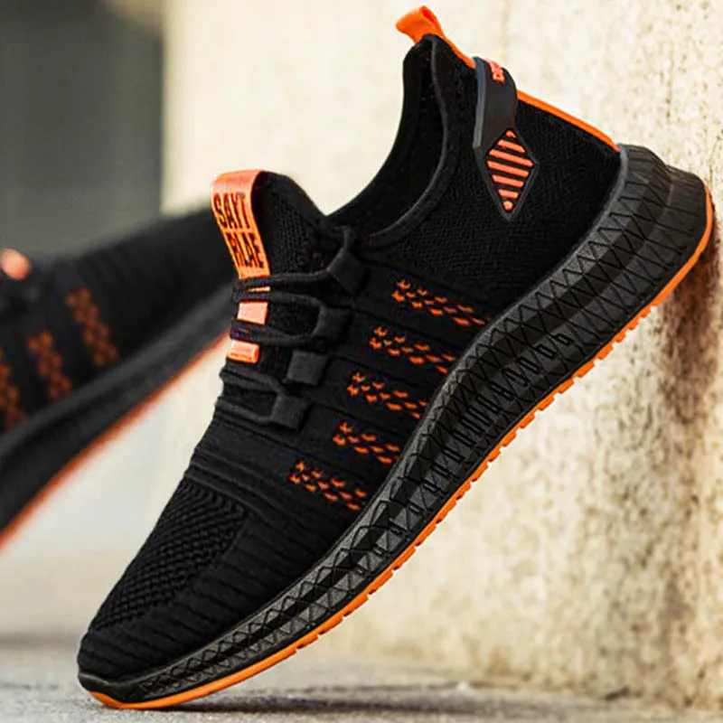 Mesh Men Sneakers Casual Shoes Lac-up Men Shoes Lightweight Comfortable Breathable Walking Sneakers Zapatillas Hombre