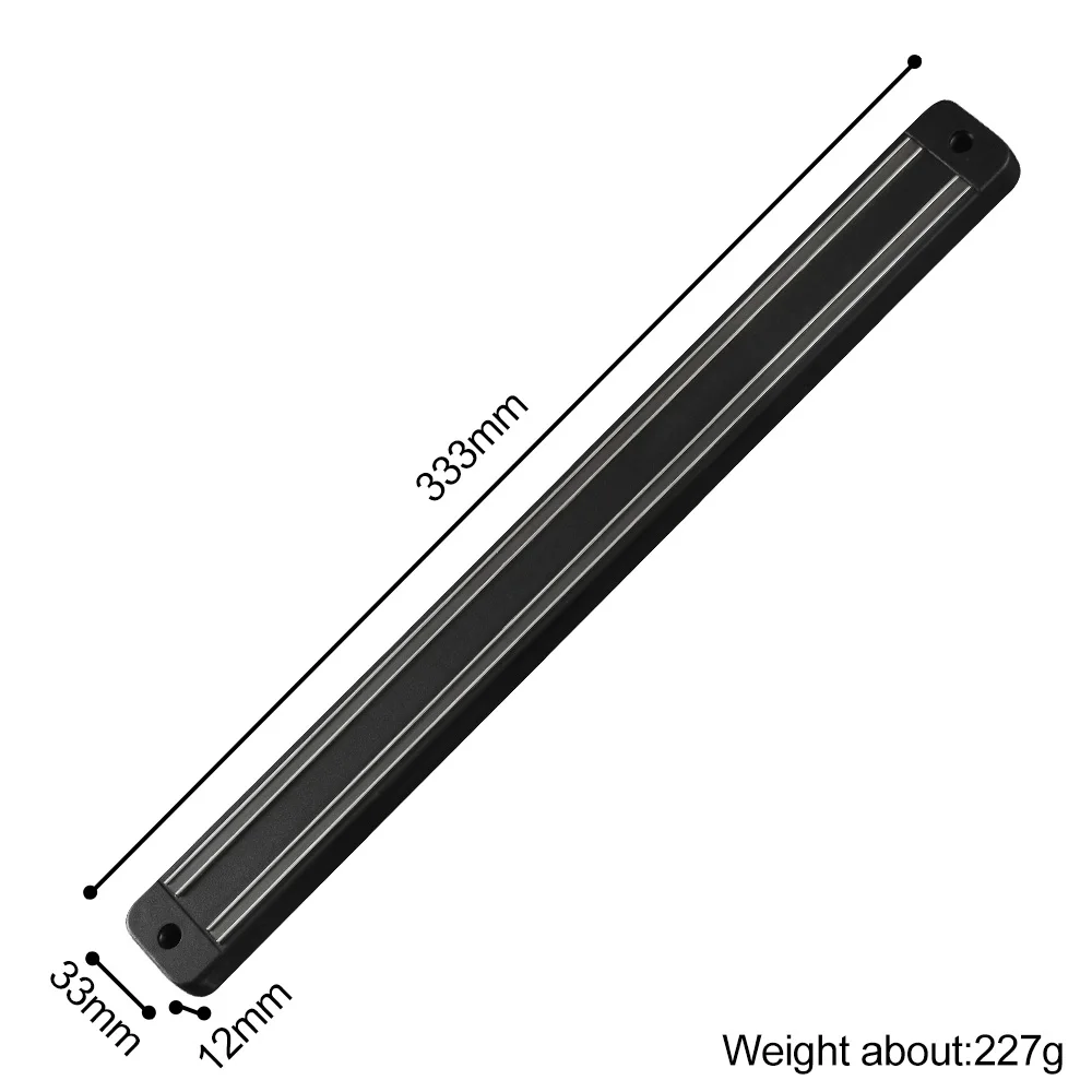 G.13 inch holder Магнитный держатель для ножей Настенный Черный ABS металлический нож для Placstic Block магнитный держатель для ножей 8 дюймов - Цвет: G.13 inch holder