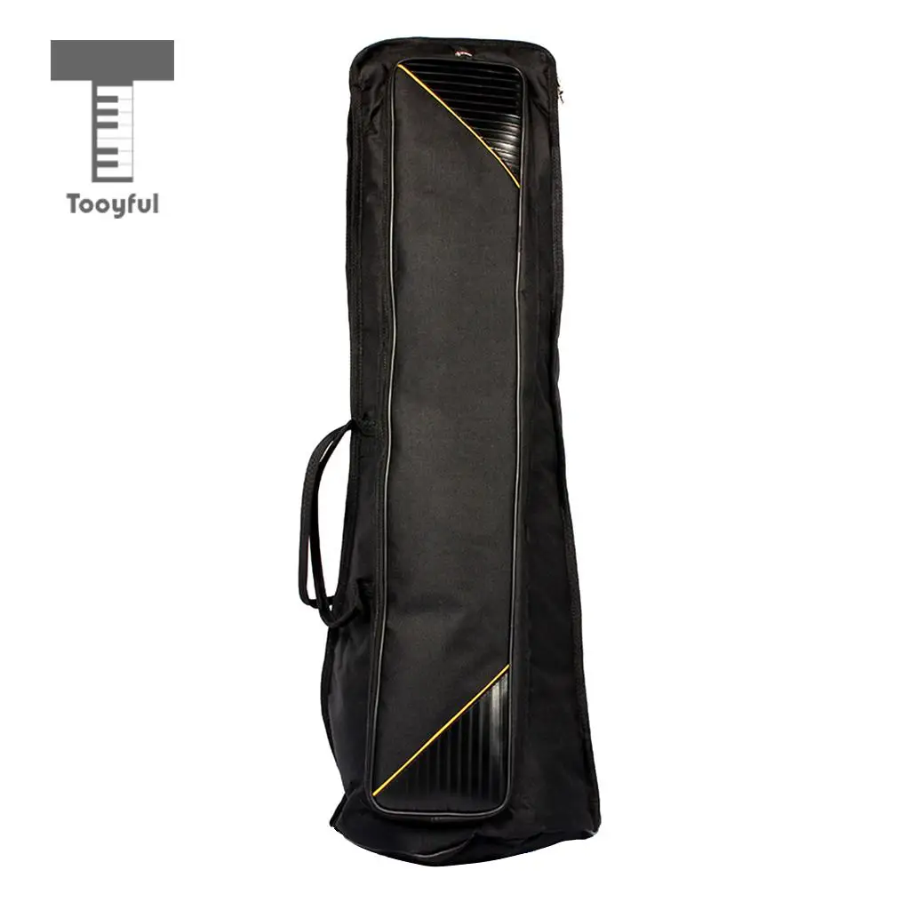 Tooyful прочная оксфордская ткань теноровый тромбон Gig Bag сумка для переноски сумка на плечо чехол для музыкального инструмента аксессуар 910 мм