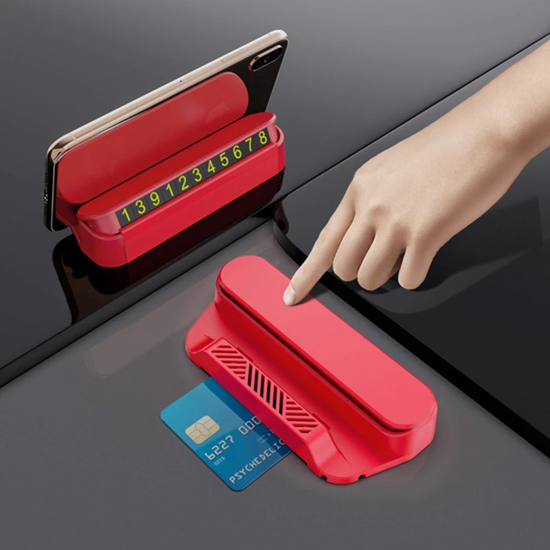 

Car Sticker Car Temporary Parking Card Phone Number Card Plate Hide Phone Number Card Car Accessories