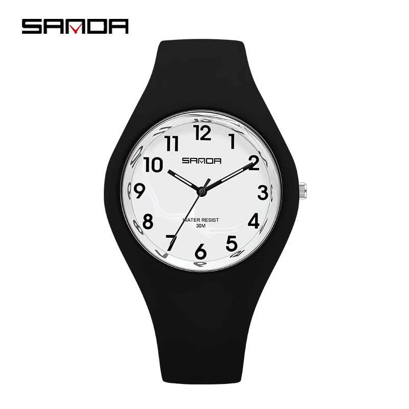 2021 New Sports Electronic 30M Waterproof Multifunction Personality Student Hand Plate Watches Quartz Movement Calendar 6056 