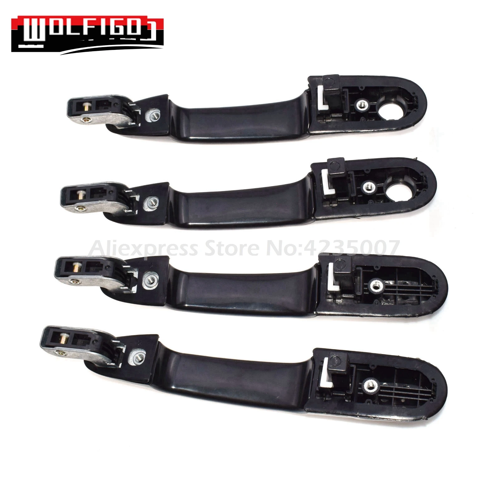 WOLFIGO новая грунтованная черная наружная дверная ручка для hyundai Tucson 2005 06 07 08 2009 82650-2E020-CA/82660-2E020-CA