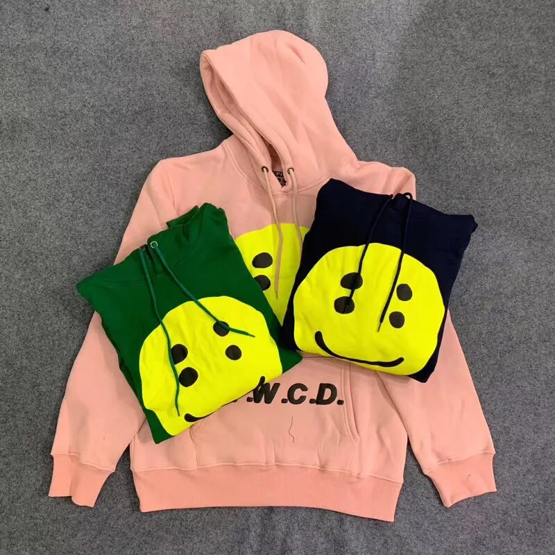 Как можно скорее Rocky Smiley Face CPFM. XYZ w. W. C. D. Толстовки для мужчин и женщин высокого качества повседневные CPFM. XYZ w. W. C. D. Кофты
