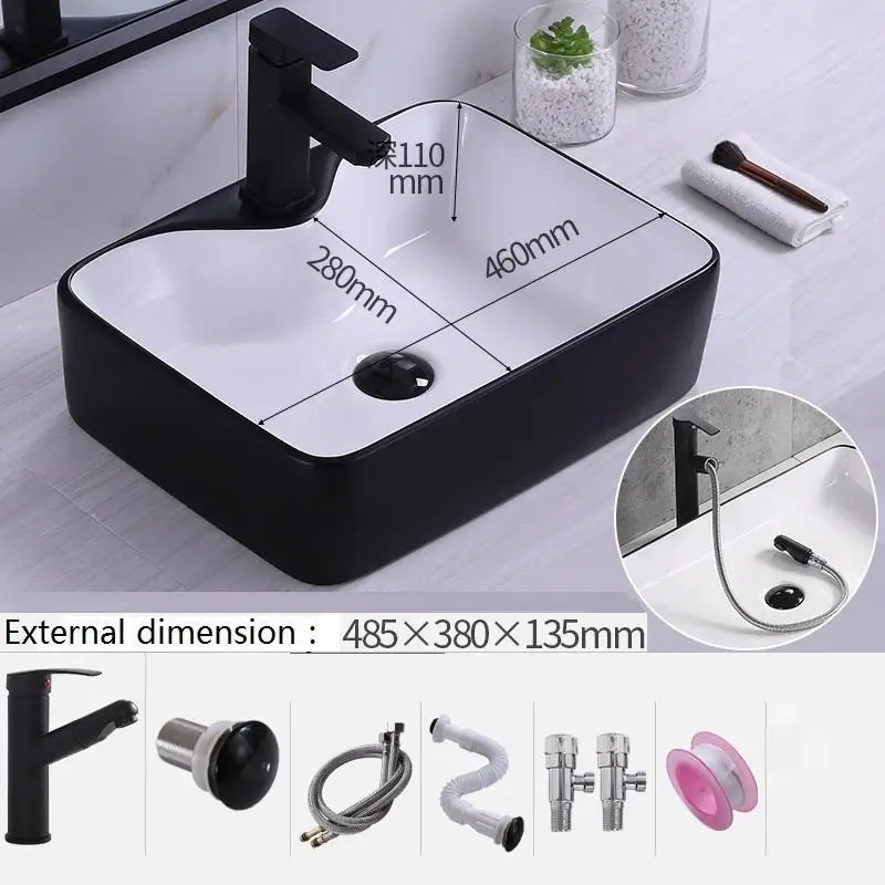 Lavagem Wastafel Mano миска для ванной комнаты Lavabo Pia Cuba Banheiro раковина для ванной комнаты - Цвет: MODEL H