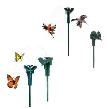 

2x Dancing Creative toys on garden tools Garden lawn Flowerpot Flower bed Decoration ornament, color Ran