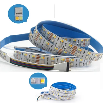 

5050 RGB CCT（60LEDS/M 5050 RGB + 120LED/M 2835 W/WW Double row ） LED Strip Light CW+RGB+WW RGBW RGBWW flexible Tape
